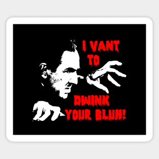 Bela Lugosi Wants Your Bluh! Sticker